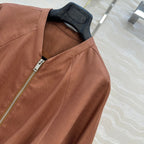LP 25 V-neck Jacket Brown Tencel Linen 295400