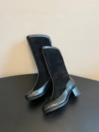 CC 25 Martin Boot Black Suede Sheepskin 408608