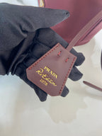 PRA bucket bag 19 burgundy nylon fabric  280831