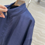 LP 25  Jacket Blue Tencel Linen 293153