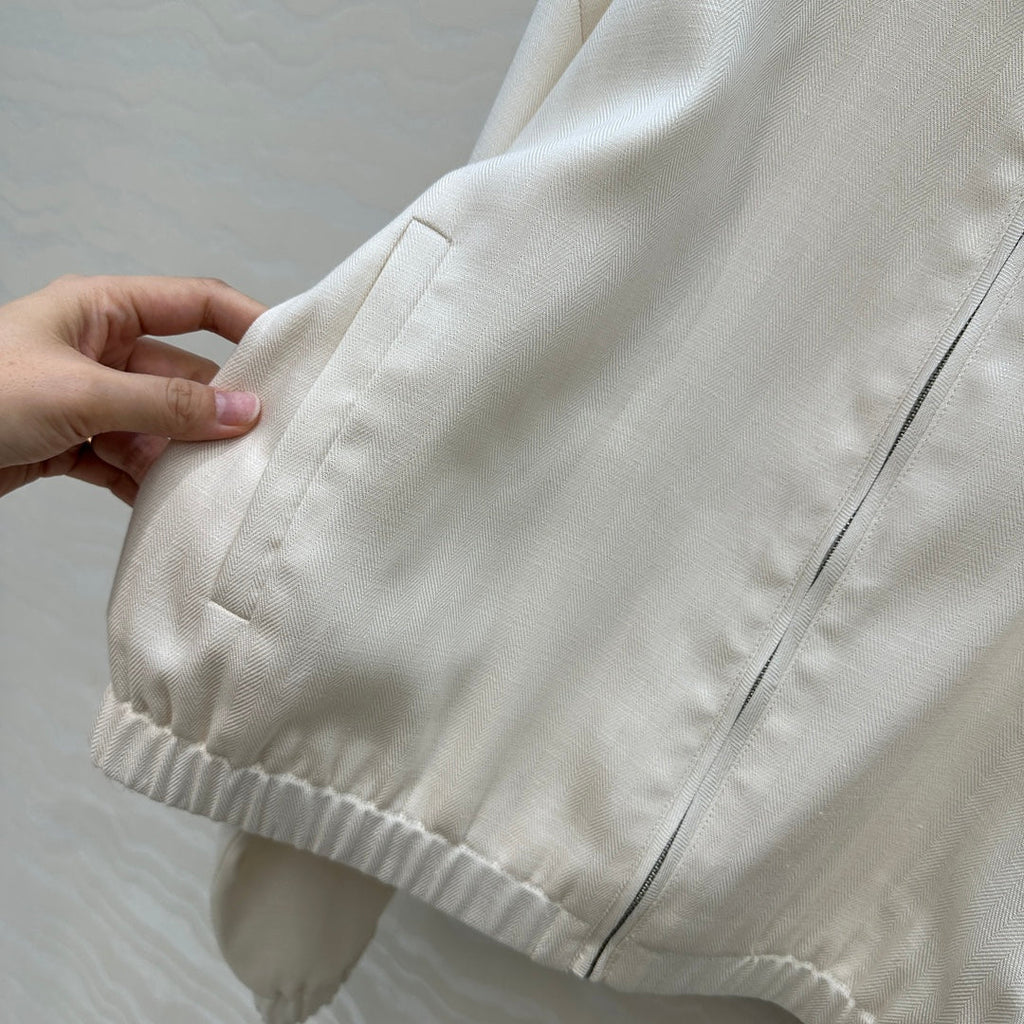 LP 25  Jacket White Tencel Linen 293149