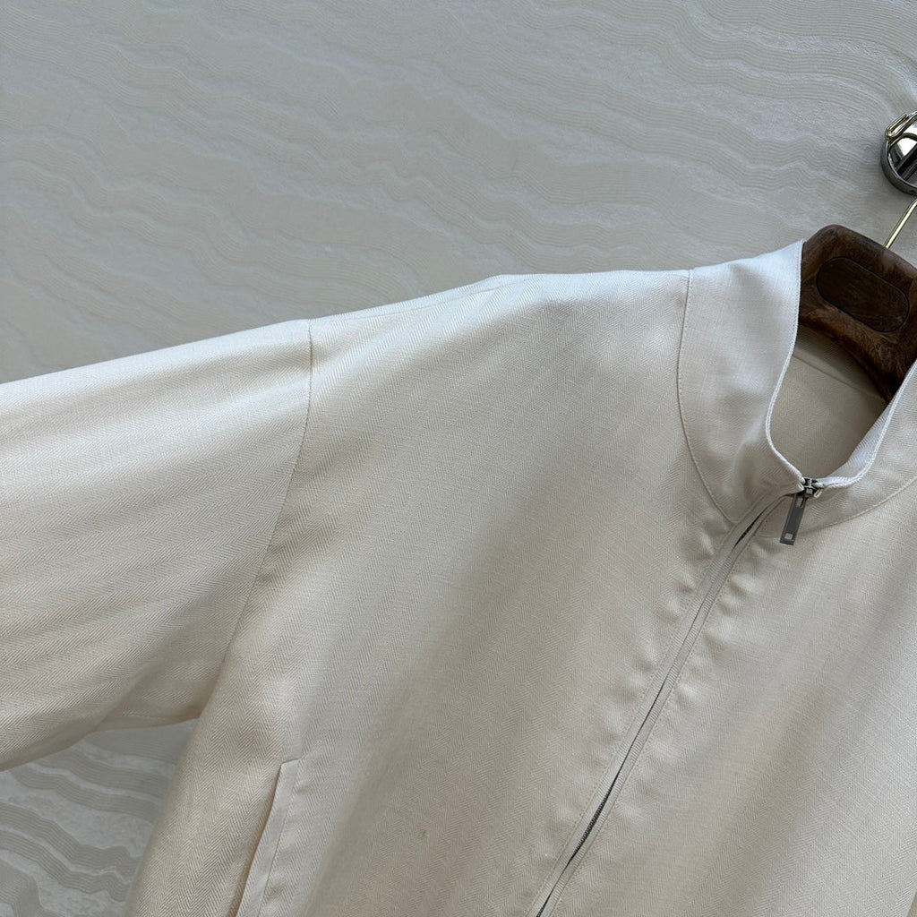 LP 25  Jacket White Tencel Linen 293149