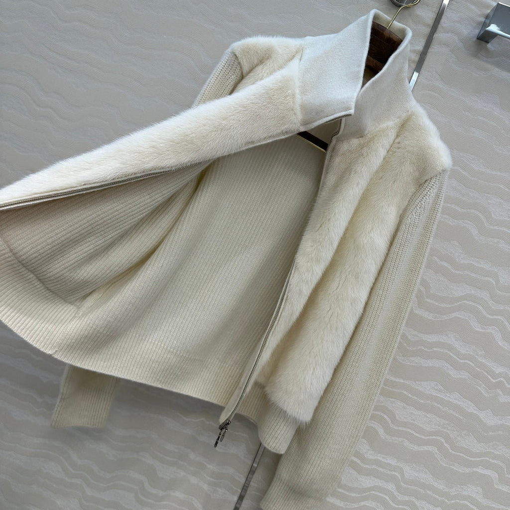 LP 25 Coat White Fur Cashmere 299025