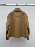 Miu Miu 25 Jacket Camel Wool Cotton