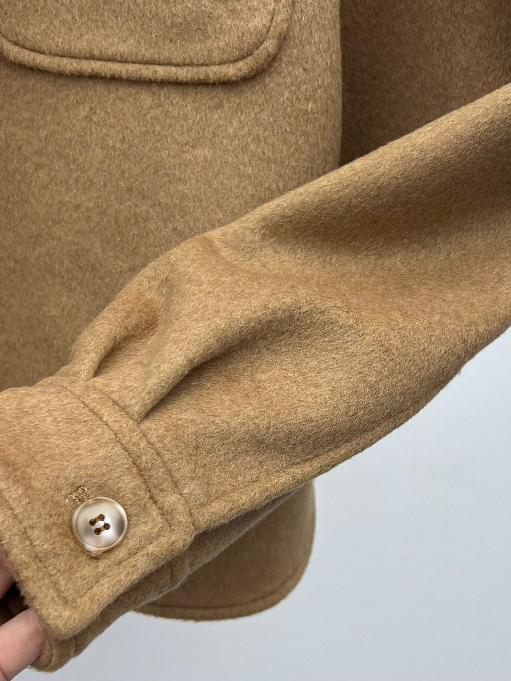 Miu Miu 25 Jacket Camel Wool Cotton
