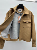 Miu Miu 25 Jacket Camel Wool Cotton