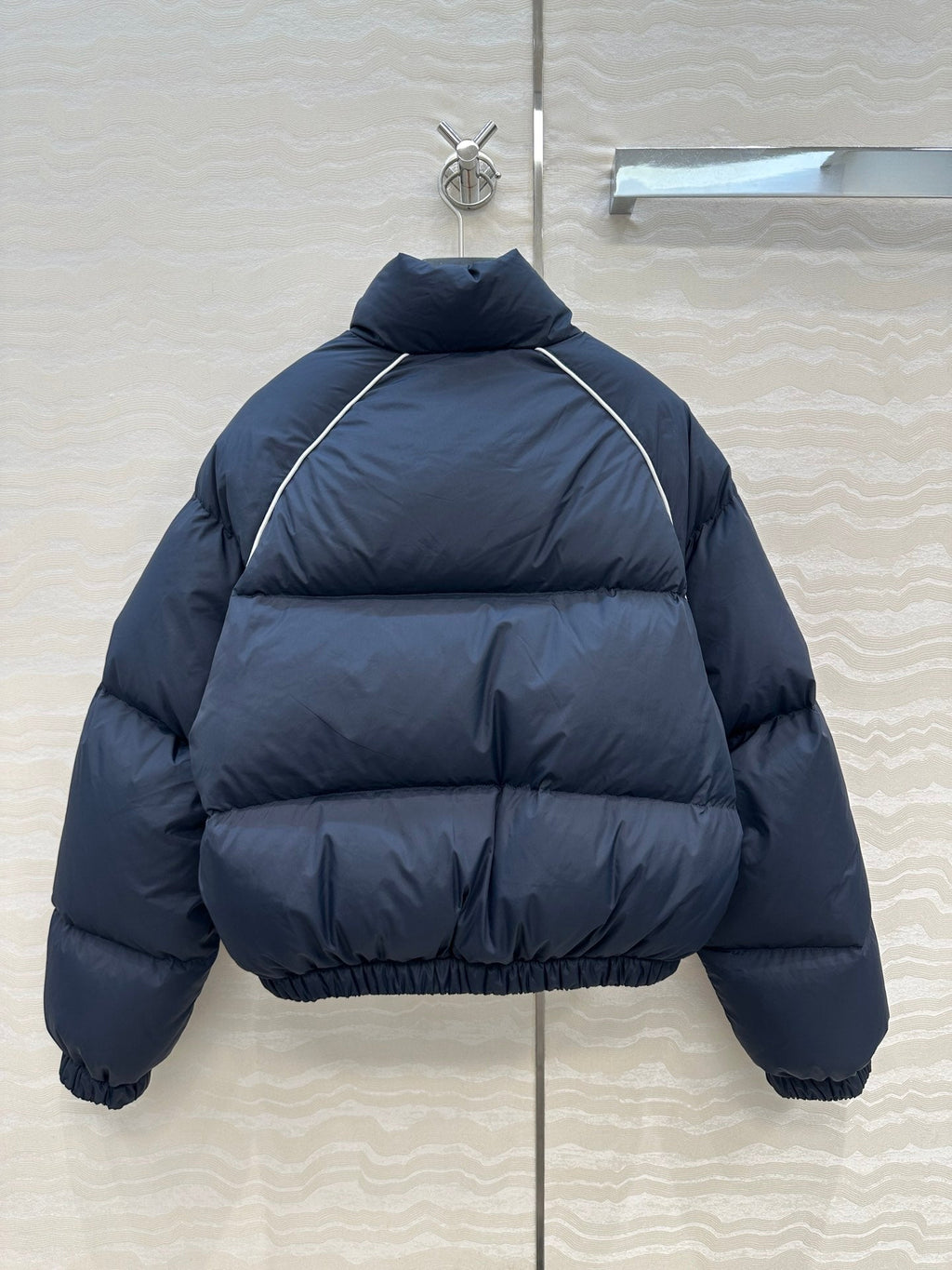 Miu Miu 25 Down Jackets Navy Blue Polyester 304425