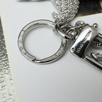 LV Silver Starfish Charm and Keychain