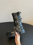 Dior 2025 Short Boot Black Cowhide 501247