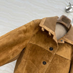 LP 25 Jacket Camel Suede Fabric 314020
