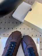 The Row 2025 Sneaker Brown mix Black Suede Canvas 561648