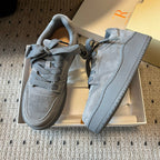 The Row 2025 Smiley Face Sneaker Gray Suede 561650