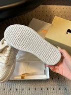 The Row 2025 Smiley Face Sneaker White Cowhide 561652