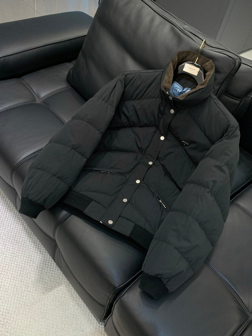 Prada 2025 Jacket Black Brown Down Polyester