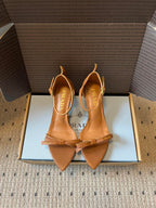 PRA 26S High-Heeled Sandals 60 Camel Brown Cowhide 627446