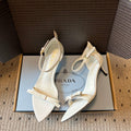 PRA 26S High-Heeled Sandals 60 White Cowhide 627447