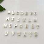 Peach Heart Shaped Letter Pendant