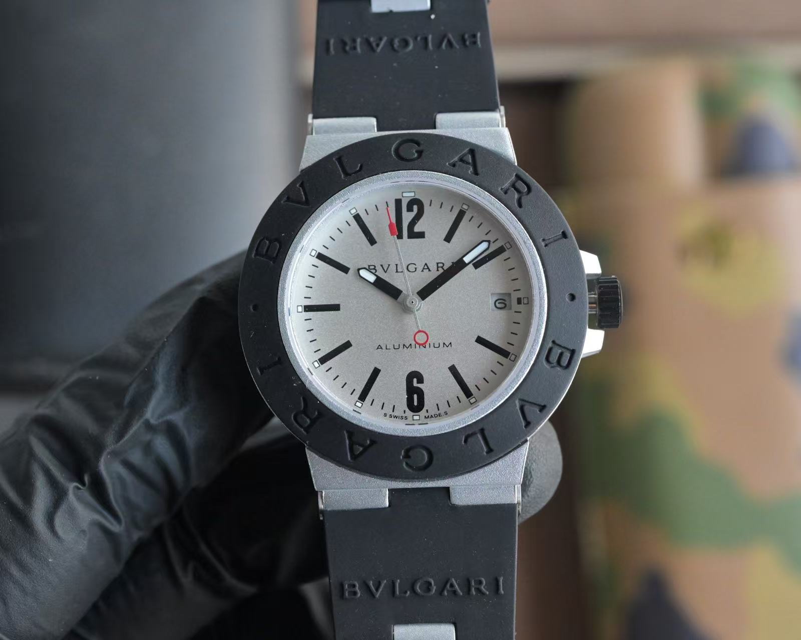 Bulgari Aluminium 40mm Rubber
