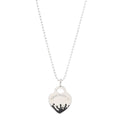 COLOUR HEART SPLASH TAG NECKLACE
