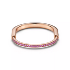 LOCK BRACELET ROSE DIAMOND PINK GOLD