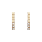 ICE CUBE PINK GOLD DIAMONDS EARRINGS