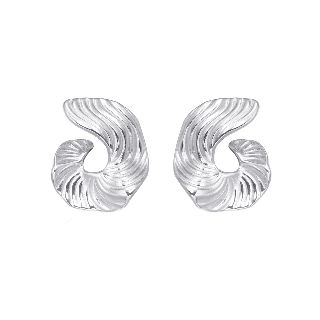 FLOWING SWIRL HOOPS.