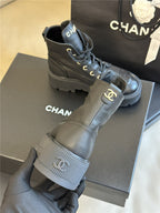 CC Boot Black Grained Calfskin