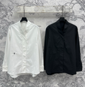 CD 25 Kimono Collar Long-sleeved Shirt Cotton