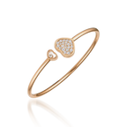 HAPPY HEART PINK GOLD BRACELET DIAMOND