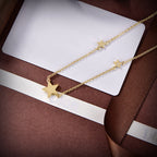 CD NECKLACE 5 STAR GOLD DIAMOND