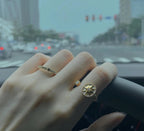 ROSE DES VENTS RING GOLD DIAMOND