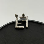 FF EARRINGS SMALL SILVER