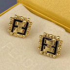 FF BLACK GOLD EARRINGS