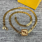 FOREVER FF GOLD NECKLACE