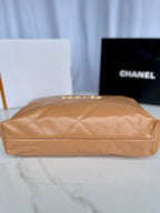 cc 22 hobo brown calfskin gold hardware