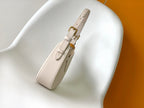 low key shoulder bag 26cm cream calfskin
