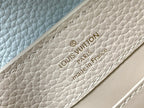 CAPUCINES MINI 21 CREAM CLOUD BLUE TAURILLON GOLD  HARDWARE