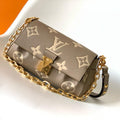 favorite 24 dove cream biocolor monogram empreinte leather