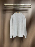 Celin Oversized Sweater In Ribbed Wool