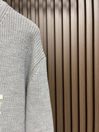 Celin Oversized Sweater In Ribbed Wool