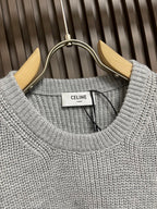 Celin Oversized Sweater In Ribbed Wool