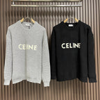 Celin Oversized Sweater In Ribbed Wool