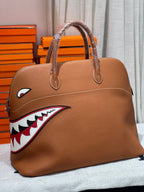 HM Shark Bolide 45cm Gold Togo Leather