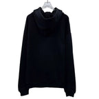 Celin Loose Hoodie Black Fleece White Logo