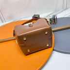 Le 5a7 Small 23cm Dark Brown Smooth Calfskin