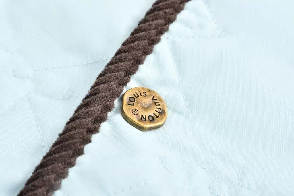 LV Monogram Padded Cotton Blue Jacket