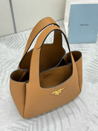 Prada Medium Leather Tote Bag Caramel Calfskin