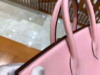HM Birkin 25cm Bag Pink With Silver Hardware Swift Leather
