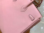 HM Birkin 25cm Bag Pink With Silver Hardware Swift Leather