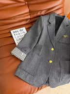 Prada Vest Suit Gray Wool